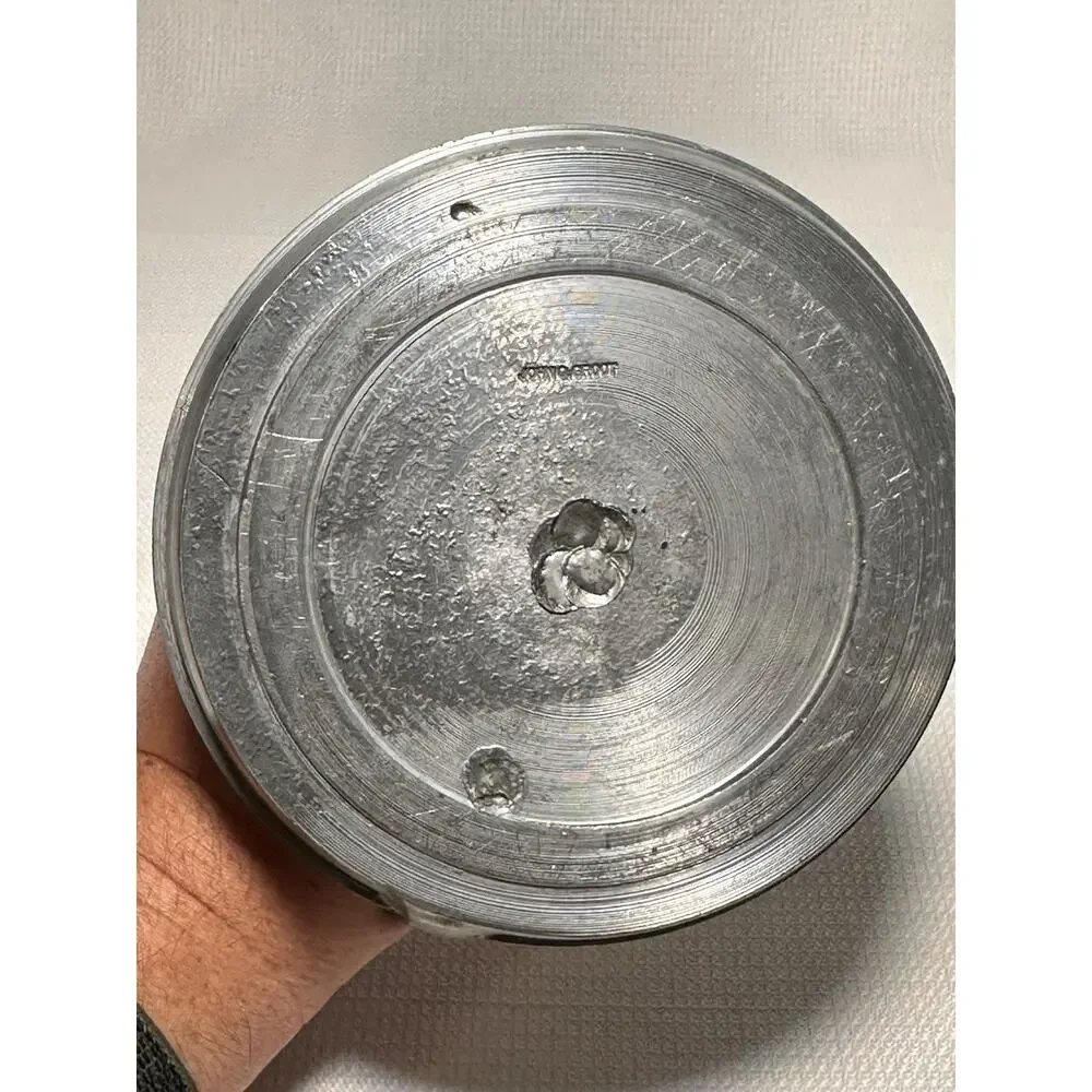 Vintage John G Groot Candle Holder Pewter 4” Chamberstick Metal Stamped